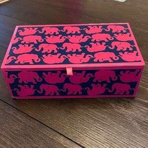 Lilly Pulitzer Glass Jewelry Box